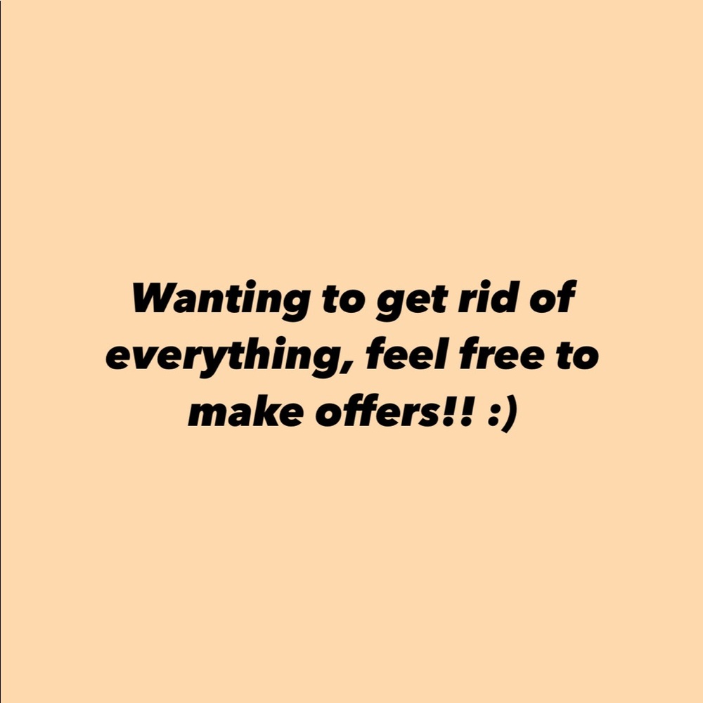 open to all offers!